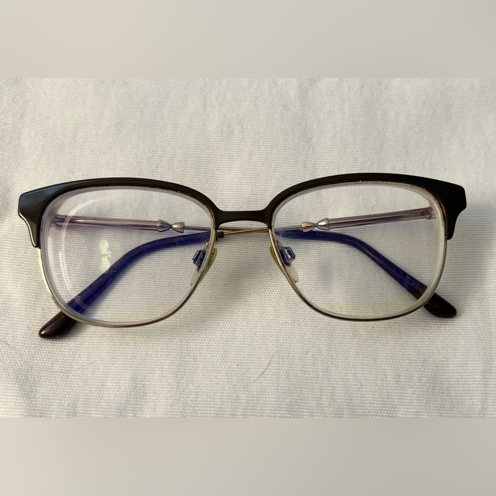 Vintage Burberry Brown and Gold Glasses